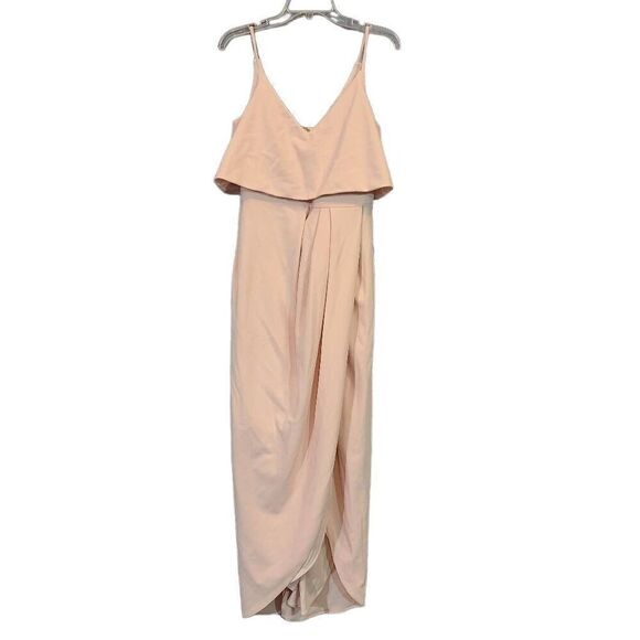 Xscape Blush Pink Split Skirt Dress Size 8 - Picture 1 of 4